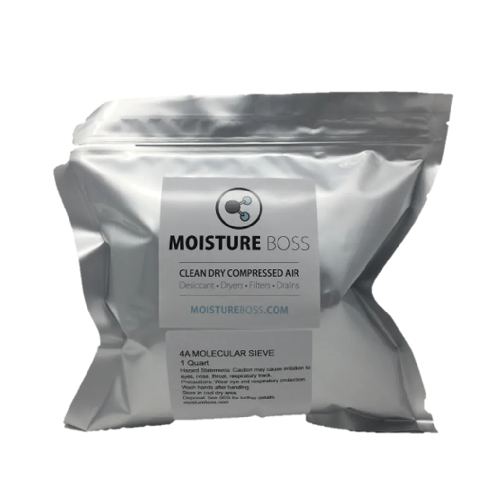 Molecular Sieve Desiccant, Type 4A, 1 Quart, 1.6 Lb